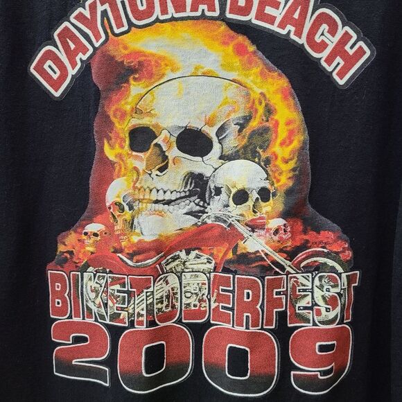2009 Daytona Beach Bike Week Tee Shirt Size large - Picture 3 of 5